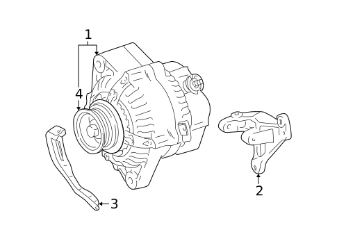 Alternator/Generator & Related Components for 2000 Toyota Solara #0