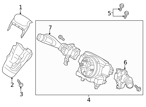 Shroud, Switches & Levers for 2019 Volvo XC90 #3