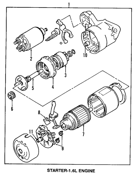 Starter for 1995 Suzuki Sidekick #0
