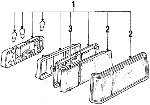 Tail Lamps for 1985 Toyota Celica #1