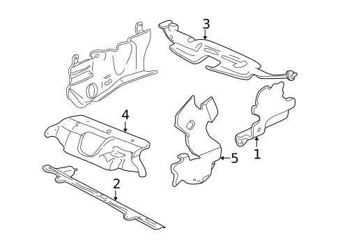 Splash Shields for 2002 Pontiac Grand Am #0