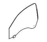 51337224055 - : Door Glass for BMW: 640i, 640i xDrive, 650i, 650i xDrive, M6 Image