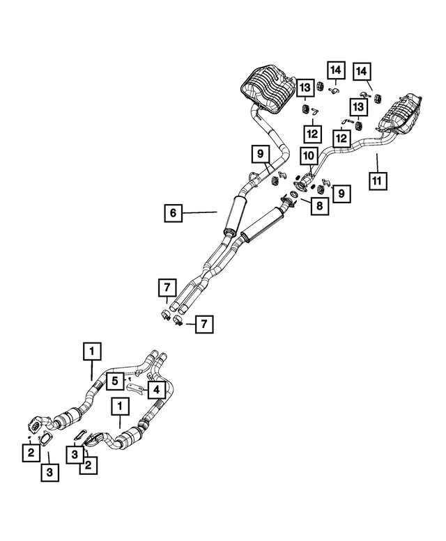68038394AF - Exhaust: Front Pipe And Converter, Right, All Wheel Drive for Mopar Image