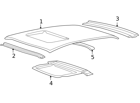 Roof & Components for 2009 Hyundai Sonata #1