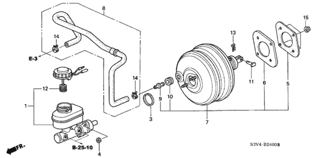 Brake Master Cylinder  - Master Power (1) for 2002 Acura MDX #0