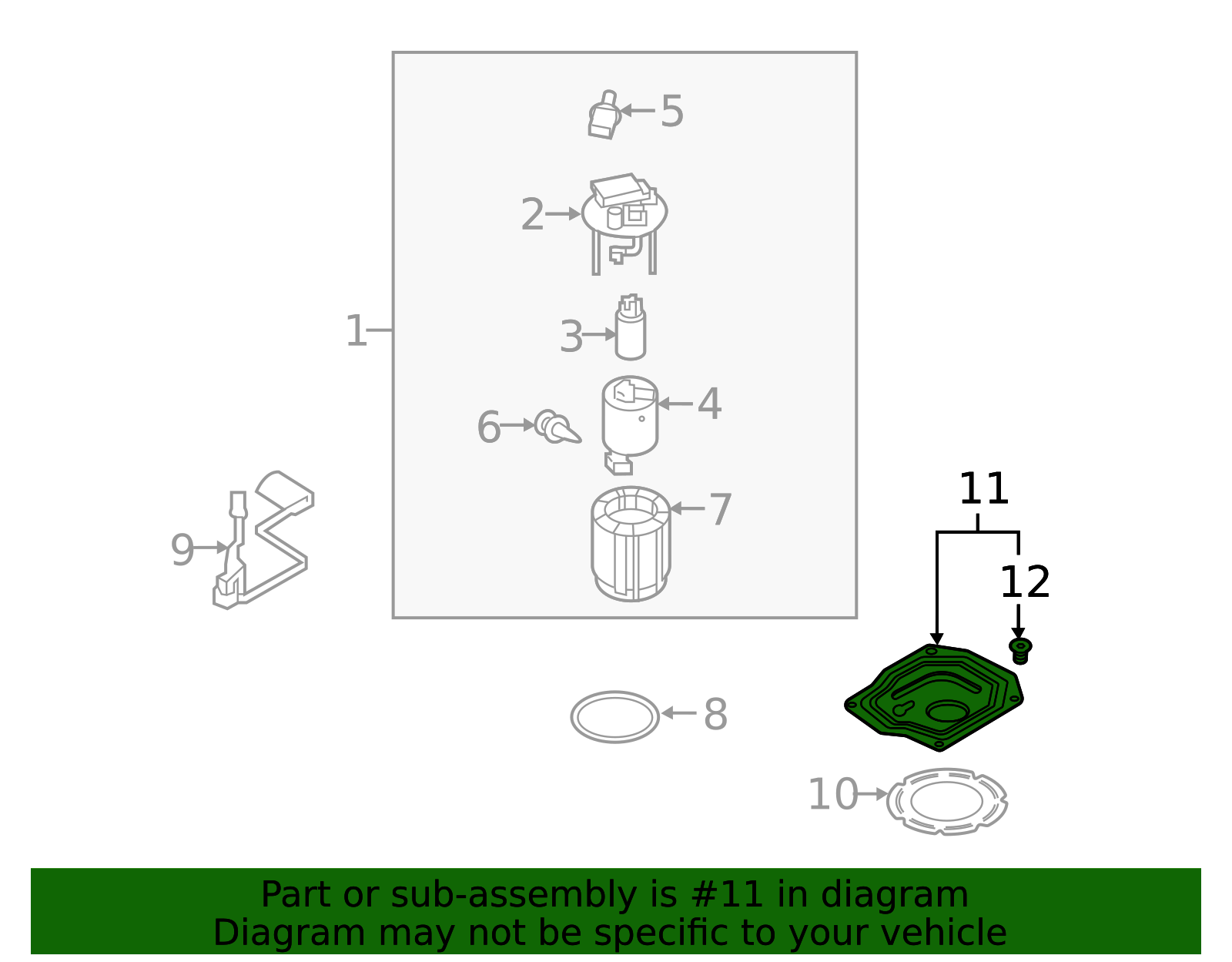 2021-2025 Kia Sorento Fuel Tank Access Cover 31106-P2000 | OEM Parts Online