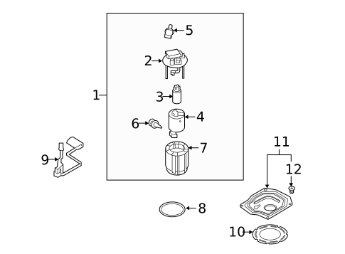 Fuel System Components for 2024 Kia Sorento #1