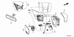 91549T2A003 - Interior/Bumper: CLIP, BAND HARNESS for Honda Image
