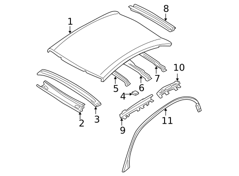 Roof & Components for 2003 Nissan Maxima #0