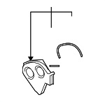 2137039501 - Engine: Outer Timing Cover for Kia: Amanti, Sedona Image