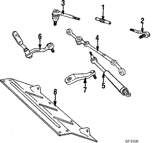 7833122 - Steering: Inner Tie Rod for GM Image