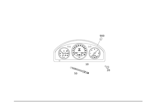 Instrument Cluster for 2010 Mercedes-Benz GLK350 #0