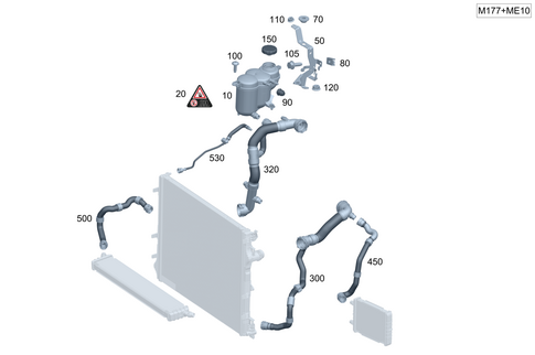High-Temperature Cooling Circuit for 2025 Mercedes-Benz AMG GT 63 Pro #0