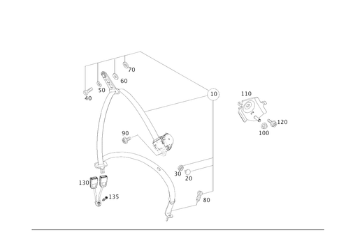 Seat Belt for 2025 Mercedes-Benz E 53 AMG&reg; #0