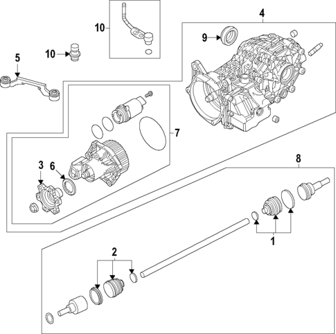 Rear Axle for 2025 Nissan Murano #0