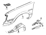 757130450 - Body: Fender for Subaru: Brat, DL, GL, Standard Image