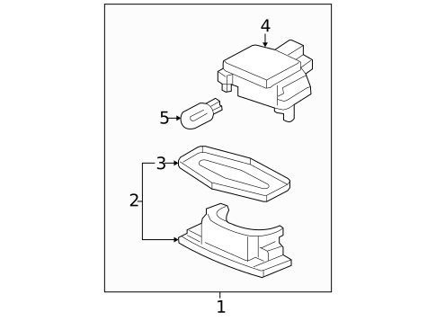 License Lamps for 2007 Honda Accord #1