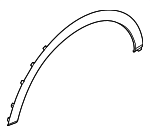 877F2IY010 - Body: Wheel Opening Molding for Genesis: Electrified GV70, GV70 Image