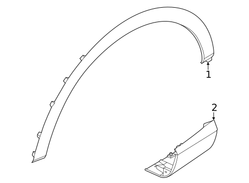 Exterior Trim - Fender for 2024 Genesis GV70 #0