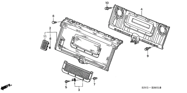 Middle Mat for 2000 Honda Insight #0