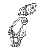 8513060380 - Body: Wiper Motor for Toyota Image