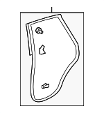 72810STKA01 - : Door Weather-Strip for Acura Image