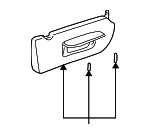 MR776852 - Body: Sun-visor for Mitsubishi Image