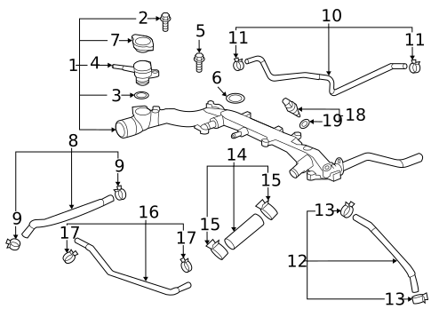 Hoses & Lines for 2023 Subaru Crosstrek #0
