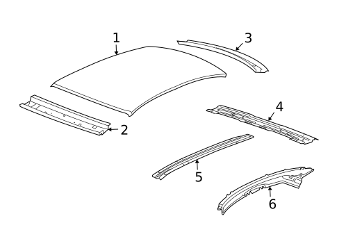 Roof & Components for 2010 Chevrolet Camaro #0