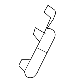 72128250787 - Electrical: Head Air Bag Holder for BMW: 323Ci, 323i, 325Ci, 325i, 325xi, 328Ci, 328i, 330Ci, 330i, 330xi, M3 Image