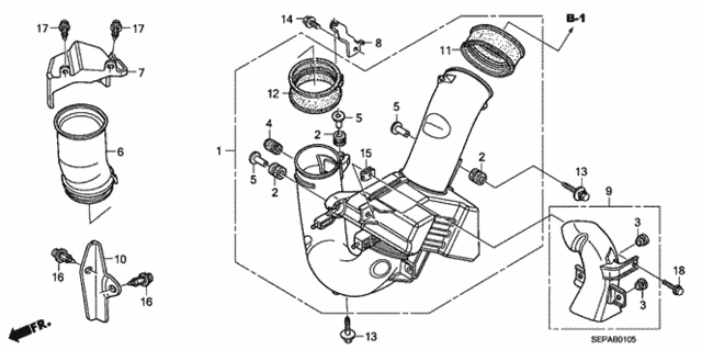 Resonator Chamber for 2008 Acura TL #0