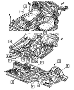 68081609AA - Body Sheet Metal Except Doors: Floor Plug for Dodge: Durango | Jeep: Grand Cherokee, Grand Cherokee WK Image