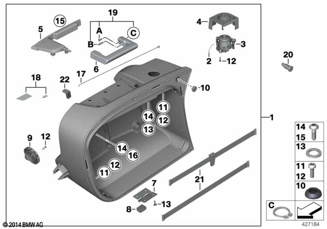 46547714437 - Frame and Mounting Parts: Case Bottom, Left -  for BMW-Motorrad Image