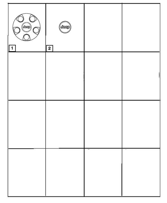 52128525AA - Wheels, Covers and Jacks: Wheel Center Cap for Jeep: Liberty Image