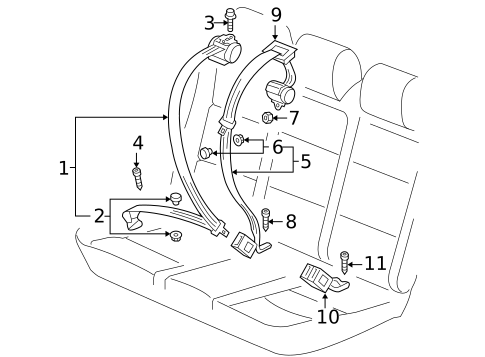 Seat Belt for 2010 Volkswagen Jetta #0
