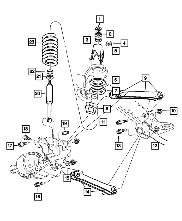 6503029 - Front Suspension &amp; Drive: Hex Nut, Upper for Mopar Image