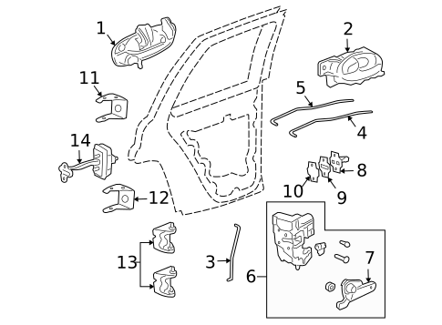 Rear Door for 2005 Buick Rainier #0