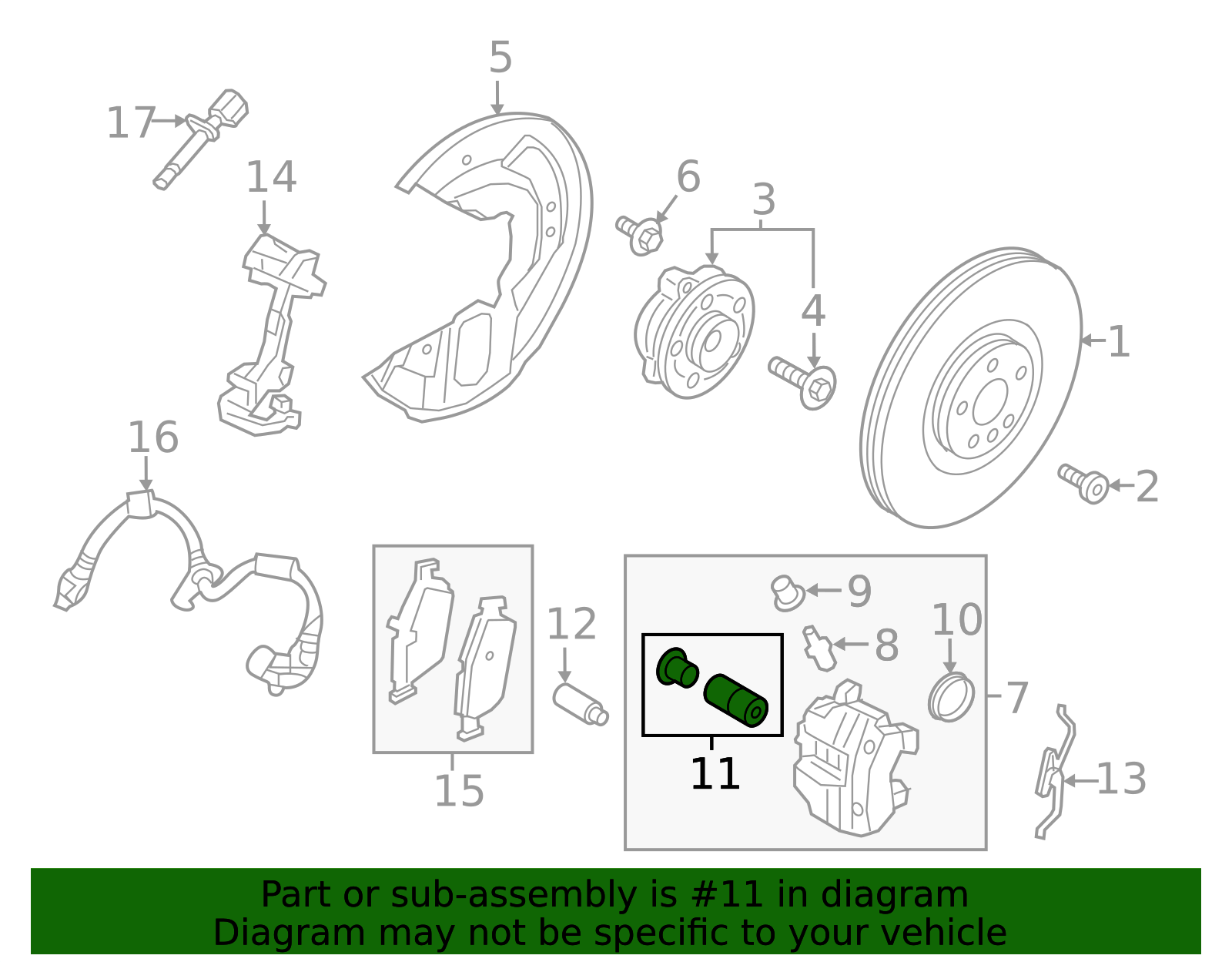 2015-2026 Volvo Caliper Support Bushing Kit 31400529 | TascaParts.com