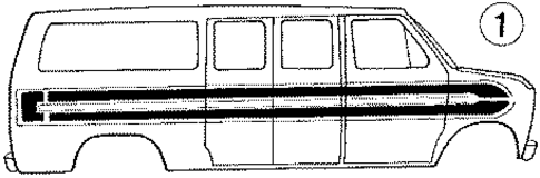 Stripe Tape for 1986 Ford E-350 Econoline #5