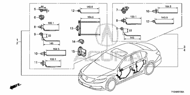 Wire Harness (7) for 2015 Acura RLX #0
