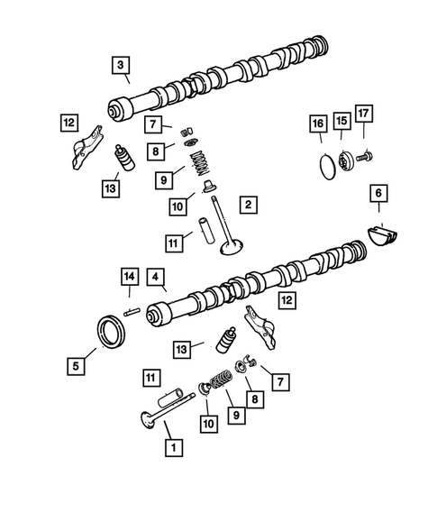Camshafts and Valves for 2001 Chrysler Voyager #0