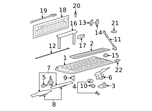 Tail Gate for 2008 Ford F-250 Super Duty #1