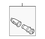 8550012240 - Body: Lighter Assembly for Scion: tC | Toyota: 4Runner, Corolla, Highlander, Land Cruiser, MR2 Spyder, RAV4, Sequoia, Sienna, Supra, Tacoma, Tundra Image