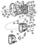 5143603AA - Getrag Manual Transmission 6 Speed: Clutch Housing for Mopar Image