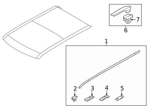 Exterior Trim - Roof for 2017 Kia Soul #0
