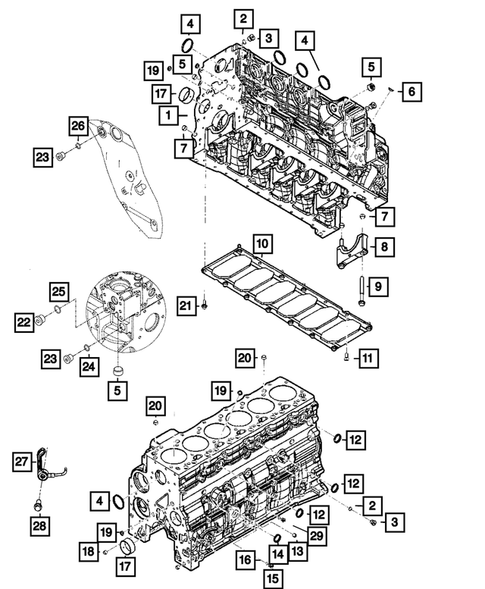 Cylinder Block for 2010 Dodge Ram 2500 #0