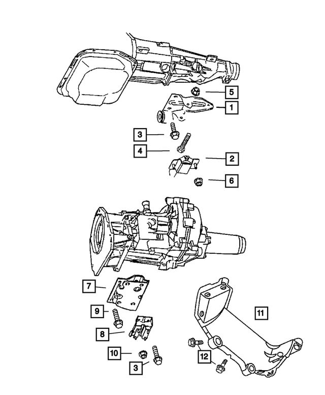 « 6101510 – Engine Mounting : Collerette De Verrouillage Ecrou, Montage pour Mopar Image »