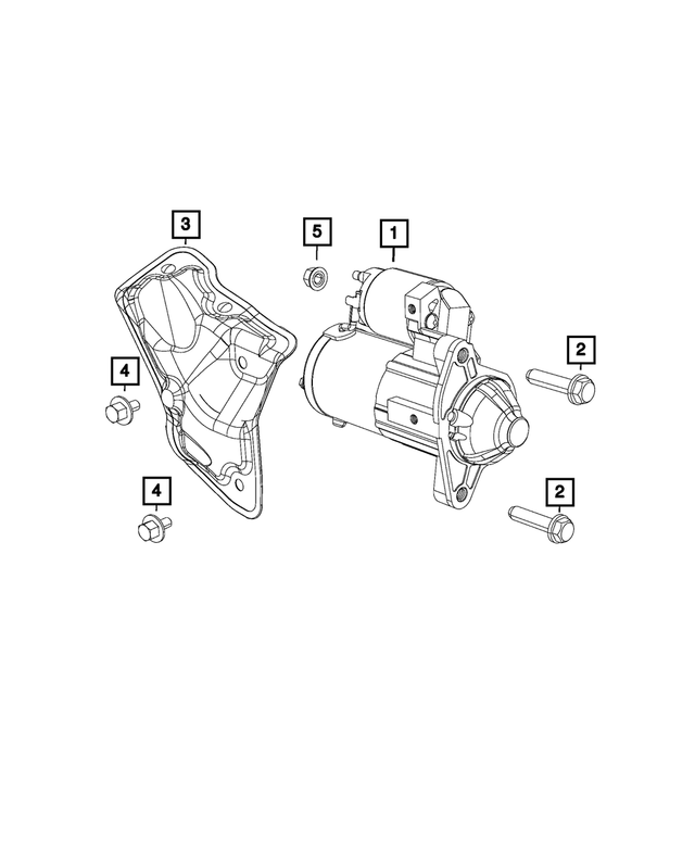 « 68441792AA – Electrical : Moteur Demarreur pour Mopar Image »