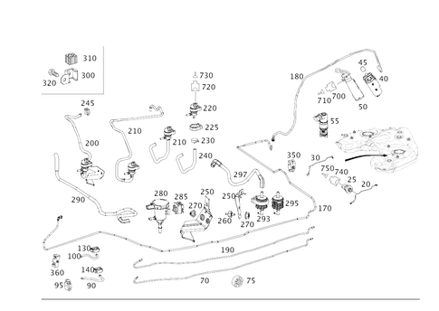 Fuel Lines for 2007 Mercedes-Benz R 320 #0