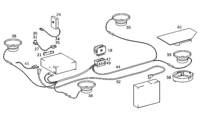 1248270514 - : Holder for Mercedes-Benz: 200, 200D, 260E, 300CE, 300D, 300E Image